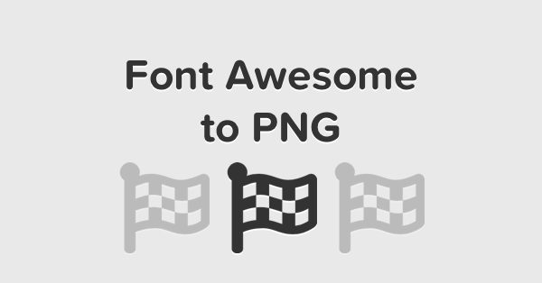 Font Awesome To Png Converter